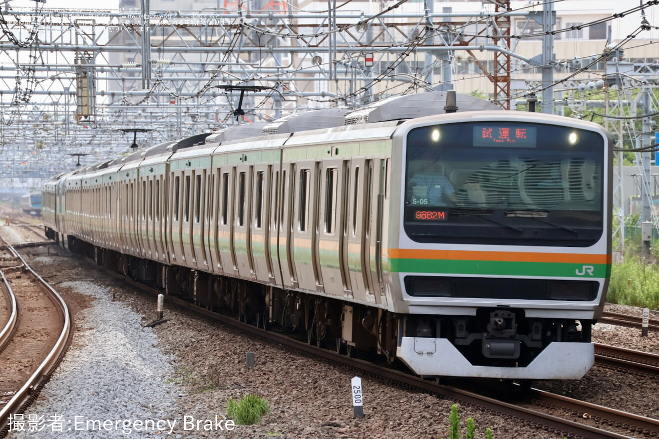 【JR東】E231系コツK-28編成+コツS-05編成 TASC調整試運転の拡大写真