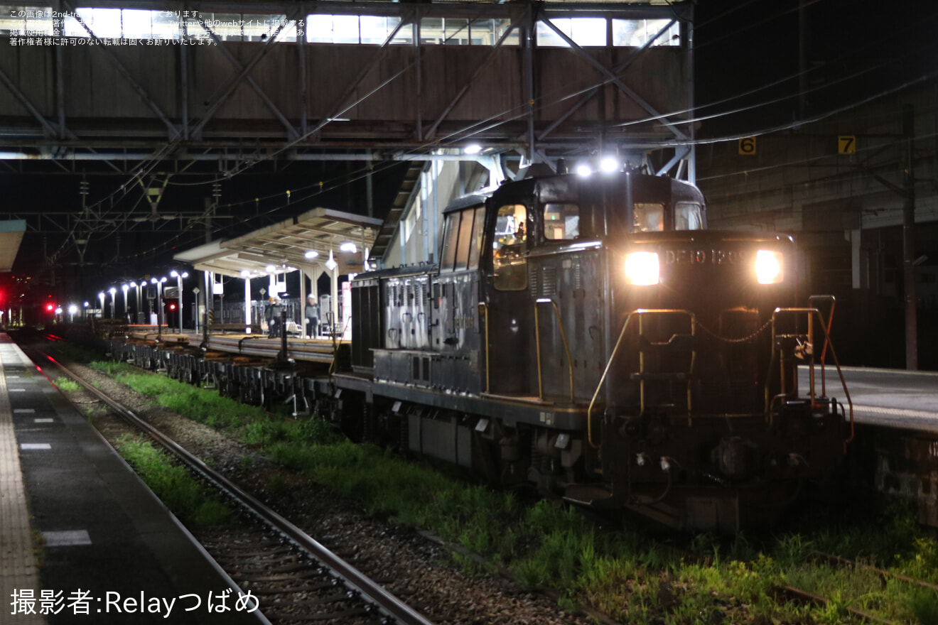 【JR九】定尺レールチキ8両を使用したレール工臨が運転されるの拡大写真