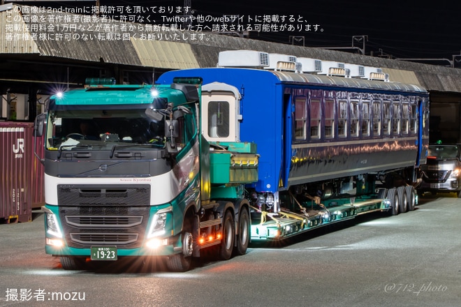 【大鐵】12系3両がJR西日本から譲渡され陸送を不明で撮影した写真