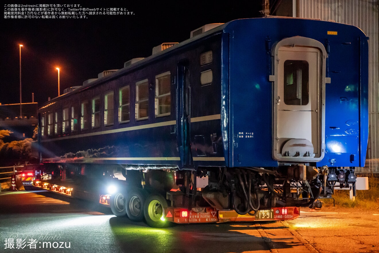 【大鐵】12系3両がJR西日本から譲渡され陸送の拡大写真