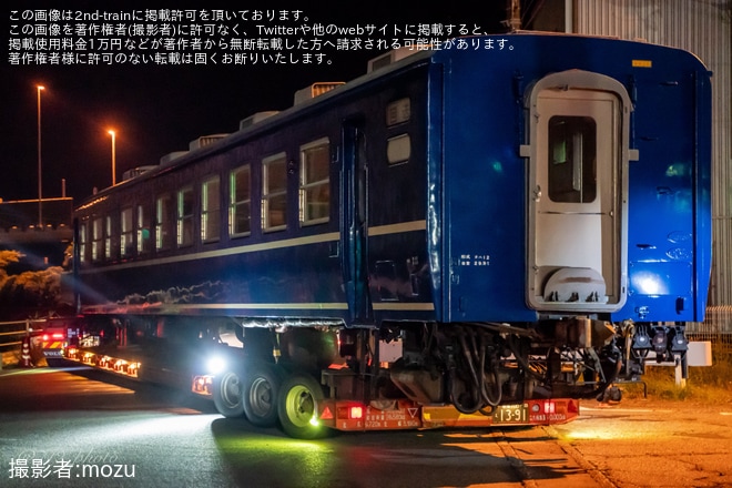 【大鐵】12系3両がJR西日本から譲渡され陸送を不明で撮影した写真