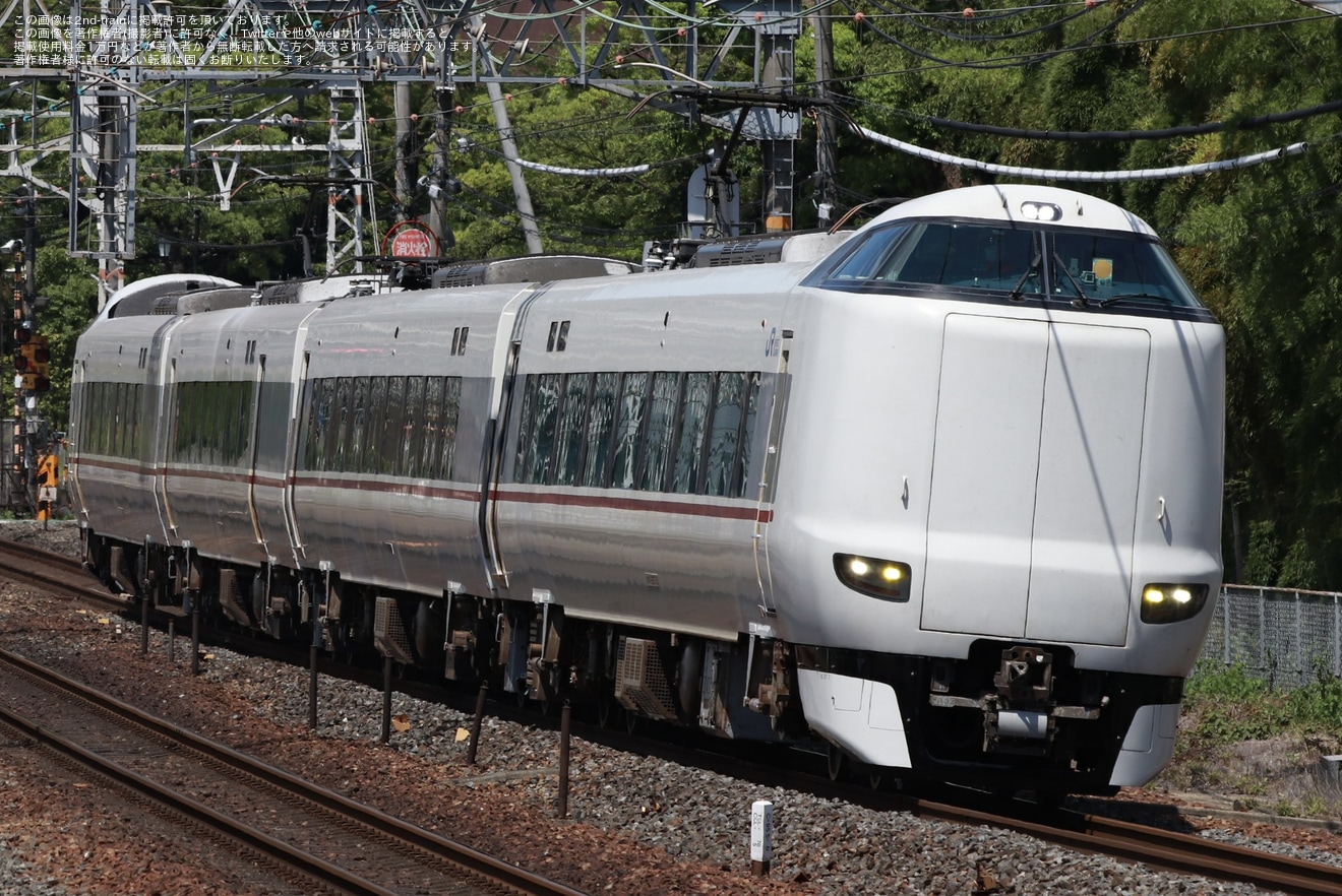 【JR西】287系FA02編成吹田総合車両所本所出場試運転の拡大写真
