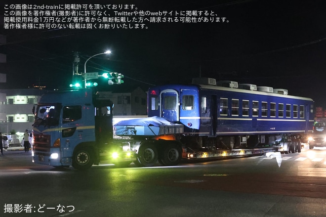 【大鐵】12系2両がJR西日本から譲渡され陸送を不明で撮影した写真