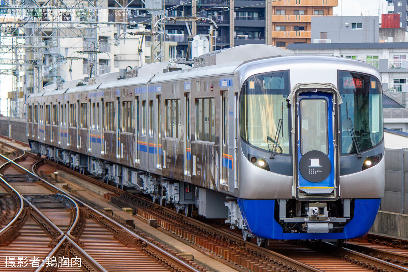 【西鉄】3000形3011F検査出場試運転の拡大写真