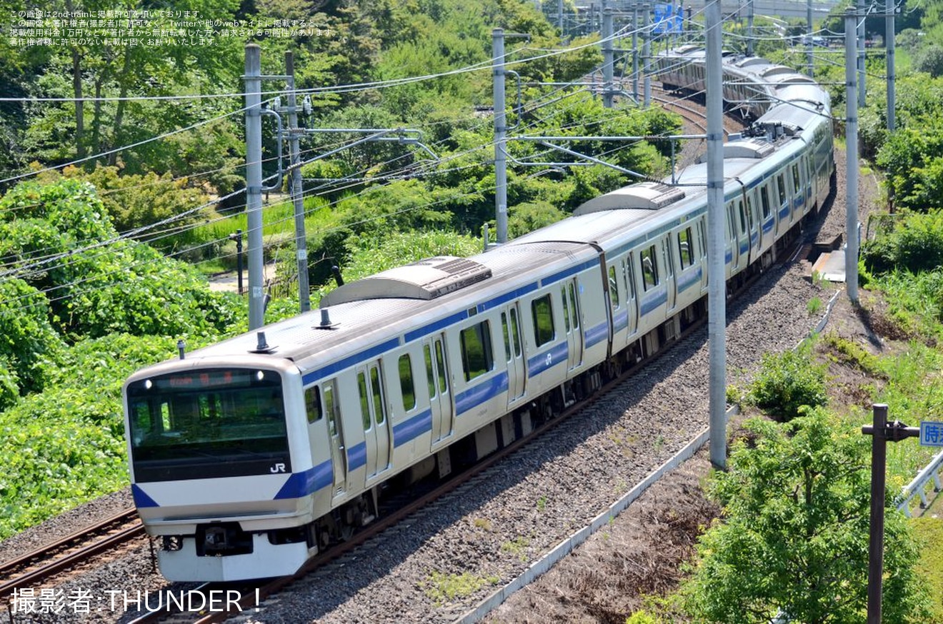【JR東】E531系K424編成郡山総合車両 センター入場回送の拡大写真