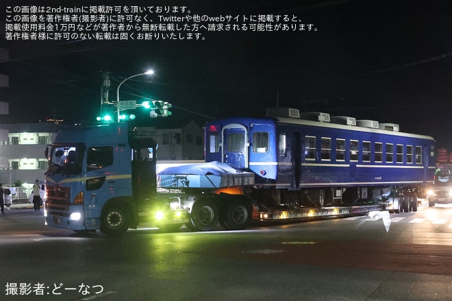 【大鐵】12系2両がJR西日本から譲渡され陸送を不明で撮影した写真