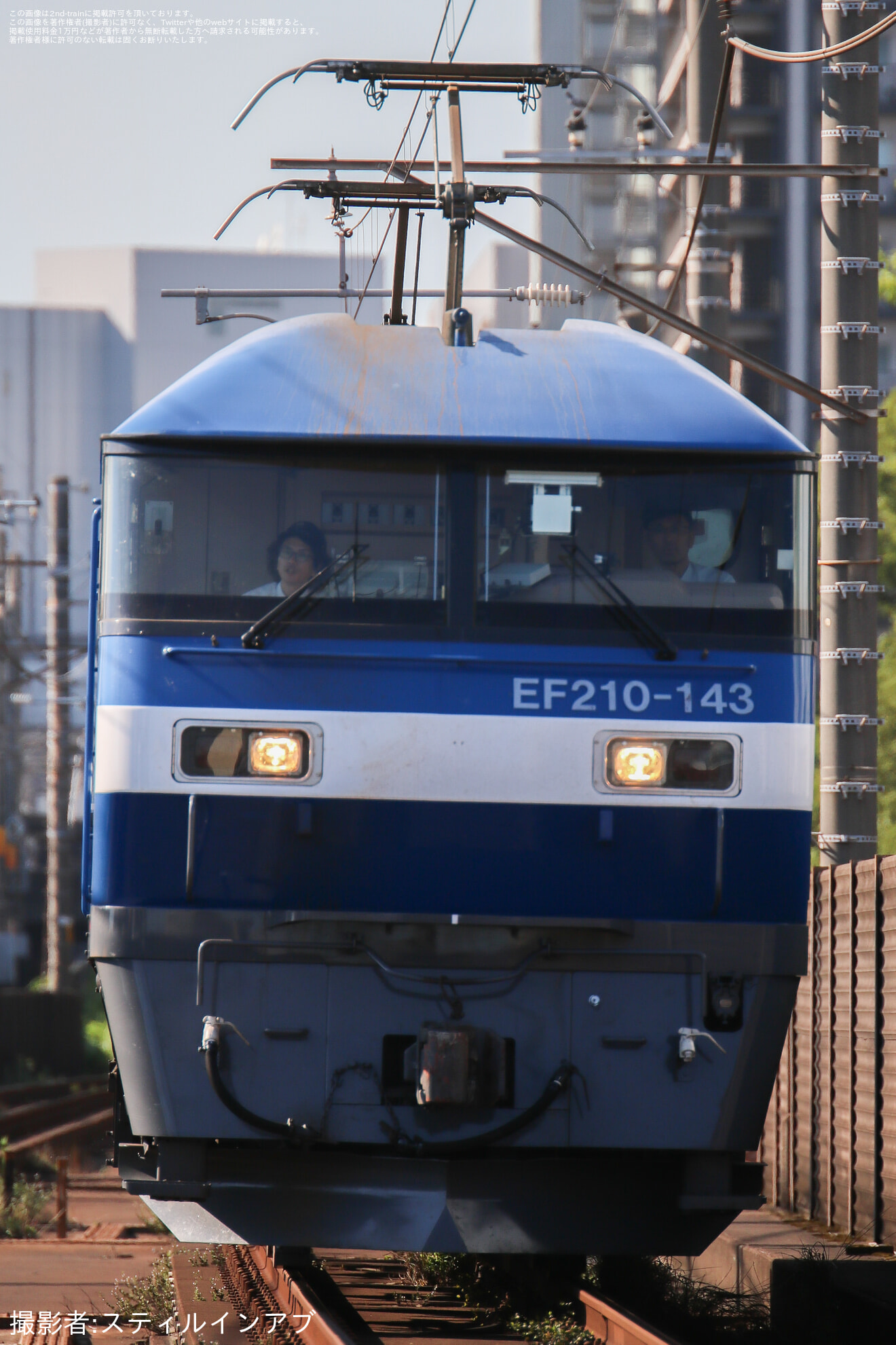 【JR貨】EF210-143による隅田川機関区乗務員養成訓練(蘇我試単)の拡大写真