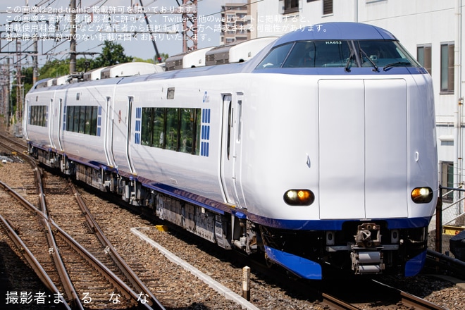 【JR西】271系HA653編成吹田総合車両所本所出場試運転を不明で撮影した写真