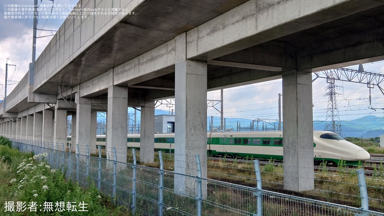 【JRTT】元E2系J66編成が構内を自走にて運転の拡大写真