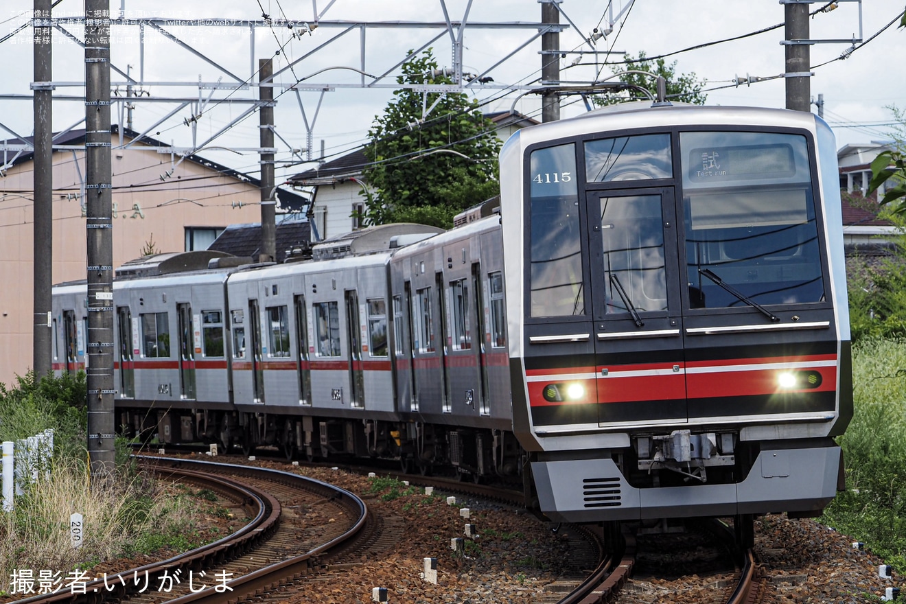 【名鉄】4000系4015F 尾張旭検車支区出場試運転の拡大写真
