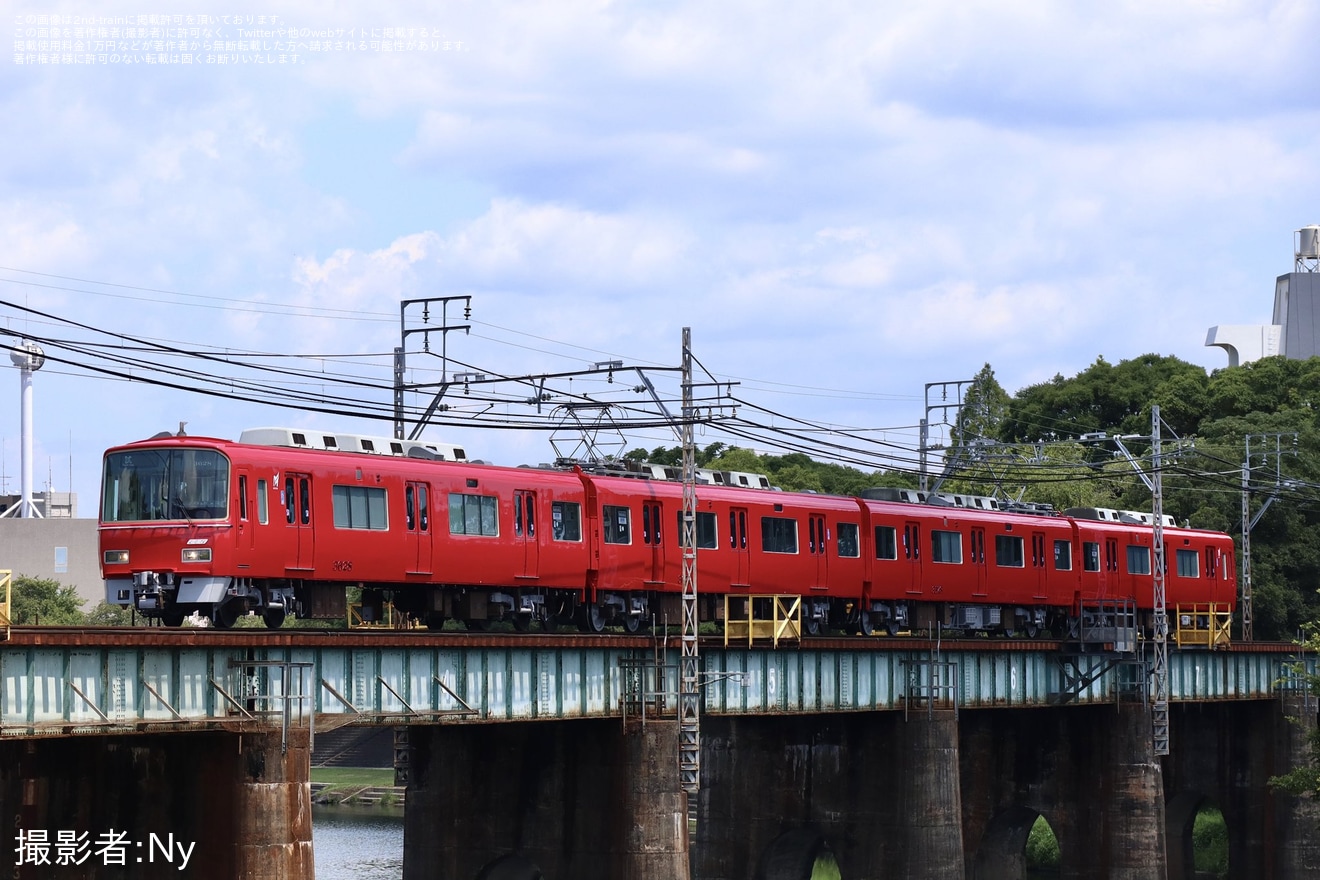【名鉄】3500系3528F舞木検査場出場試運転 の拡大写真