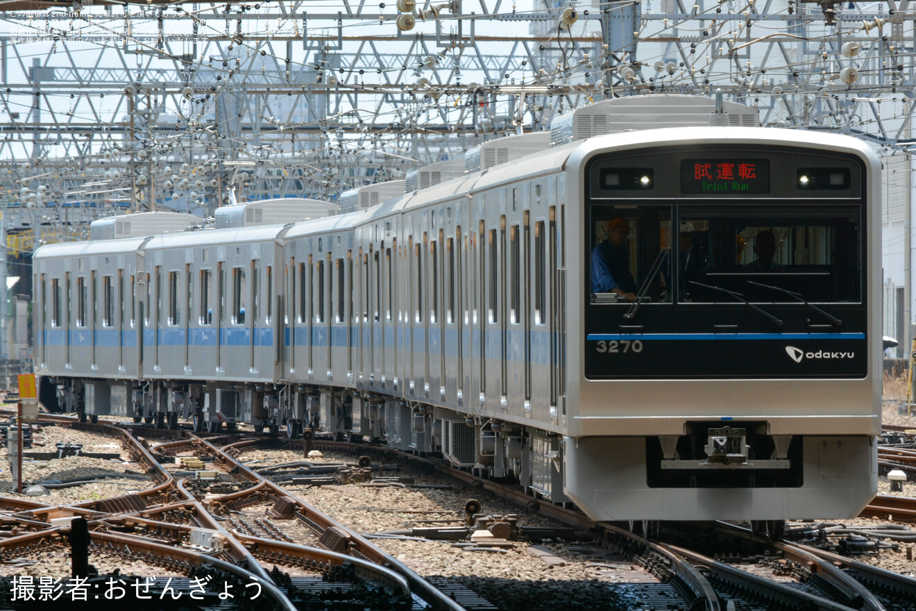 【小田急】3000形3270F(3270×6)更新工事及び全般検査明け試運転の拡大写真