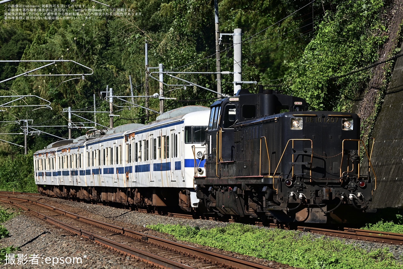 【JR九】415系Fo108編成小倉総合車両センターへ配給輸送の拡大写真