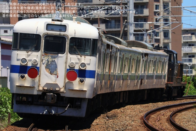 【JR九】415系Fo108編成小倉総合車両センターへ配給輸送