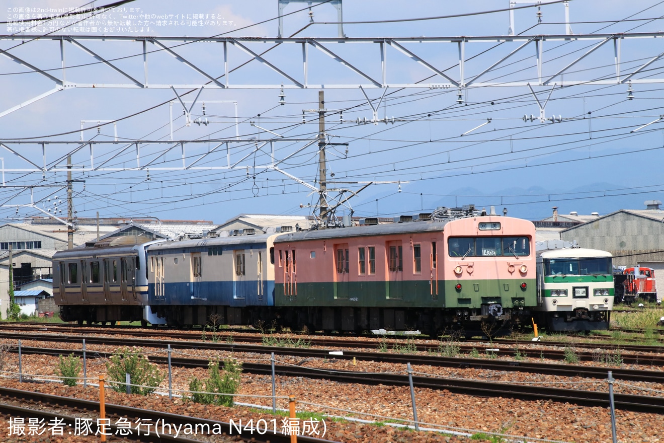 JR東】クモヤ143-52+クモユニ143-1+クハE216-2001が構内移動