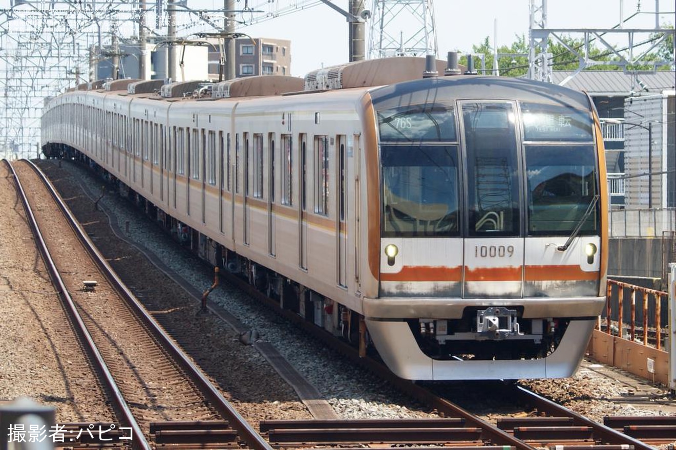 【メトロ】10000系10109F 綾瀬工場出場試運転の拡大写真