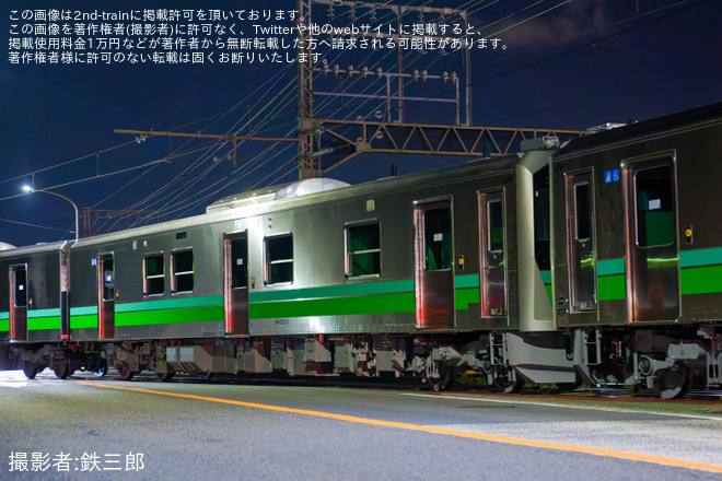 J-TREC横浜事業所付近で撮影された【JR東】HB-220系(HB-E220-2・HB-E221-2・HB-E222-2)J-TREC横浜事業所出場