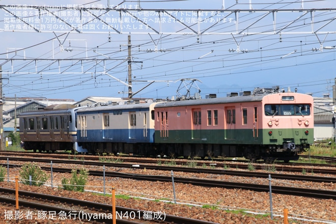 を長野総合車両センター付近で撮影した写真