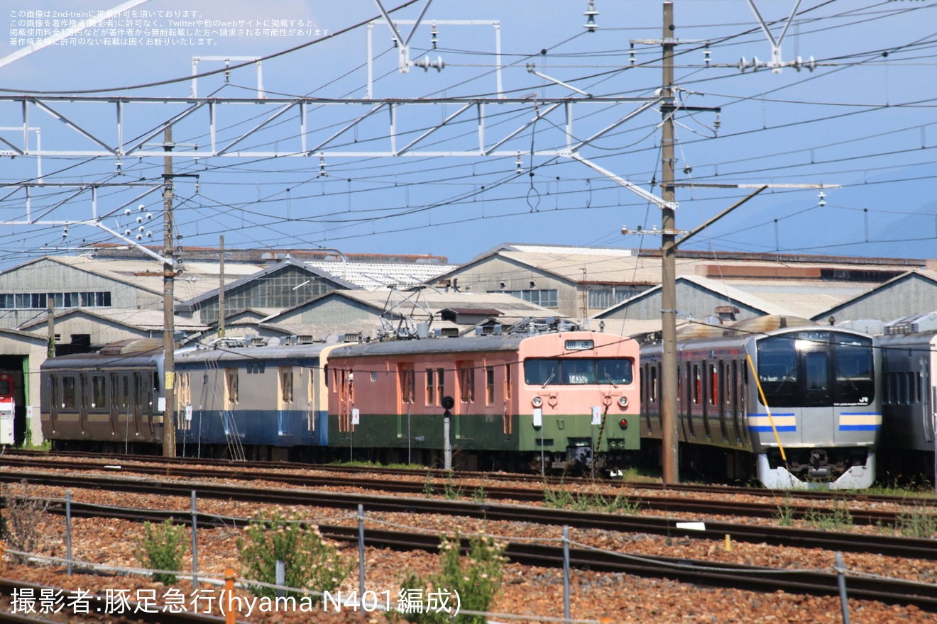 【JR東】クモヤ143-52+クモユニ143-1+クハE216-2001が構内移動の拡大写真