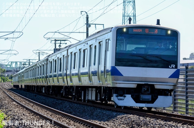 【JR東】E531系K408編成が大宮総合車両センター東大宮センターから返却回送