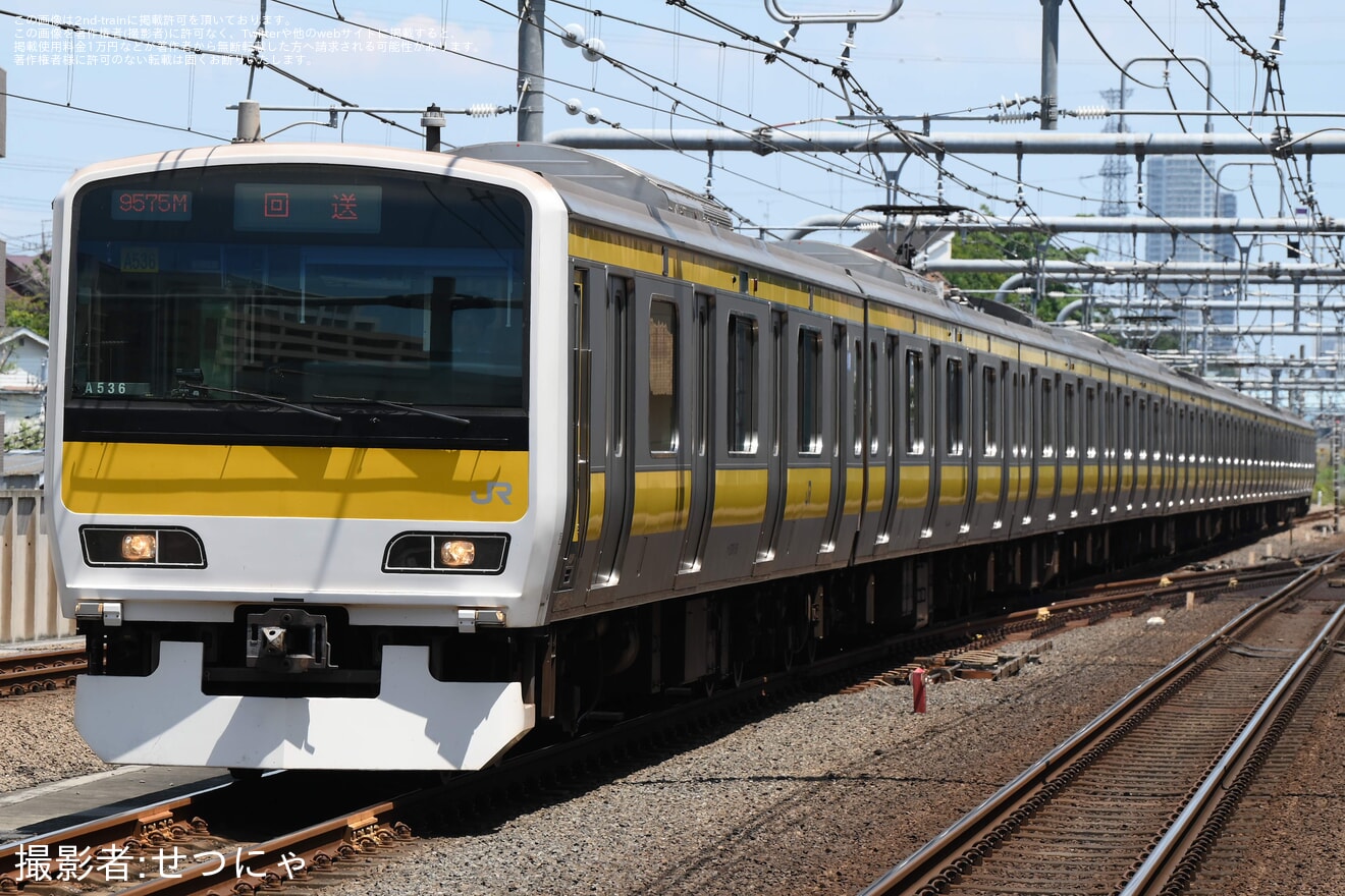 【JR東】E231系ミツA536編成 大宮総合車両センター出場回送の拡大写真