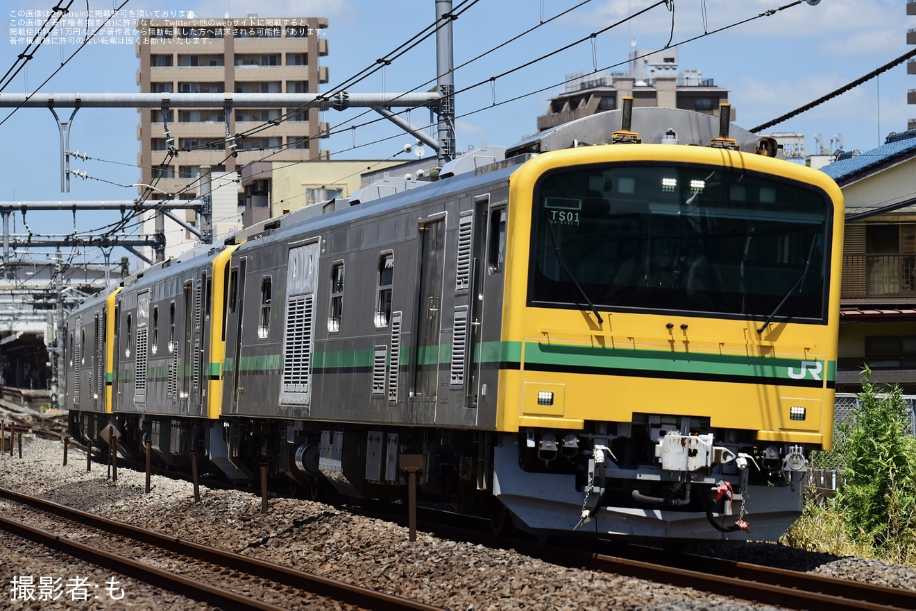【JR東】GV-E197系TS01編成+GV-E197-102(TS03編成)が尾久への拡大写真