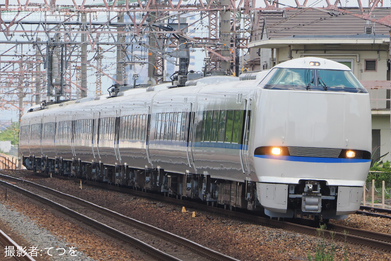 【JR西】683系B40編成吹田総合車両所本所出場試運転の拡大写真