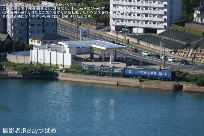【JR九】キハ47-9051+キハ47-8087(かわせみ・やませみ)が鹿児島本線・長崎本線・大村線・佐世保線で運行を不明で撮影した写真