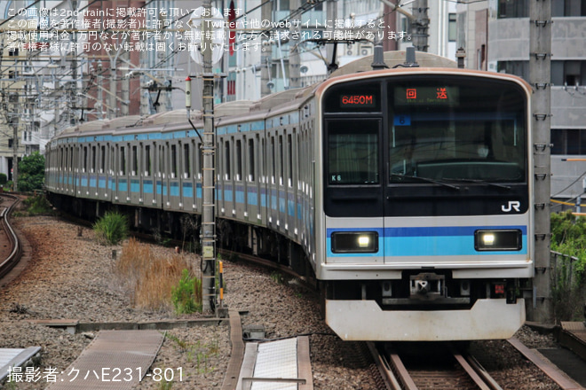 【JR東】E231系ミツK6編成 東京総合車両センターへ入場を恵比寿駅で撮影した写真
