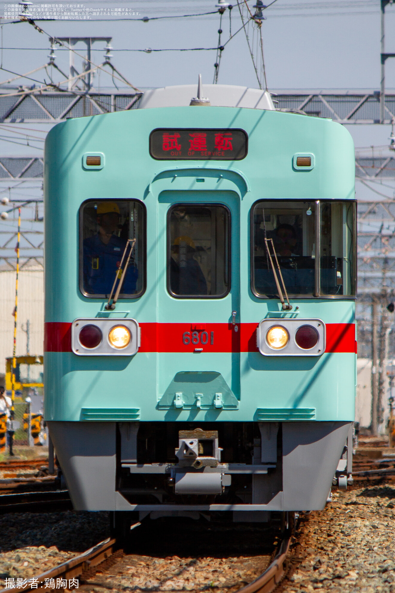 【西鉄】6000形6701F検査出場試運転の拡大写真