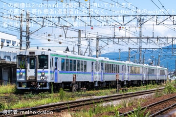 【JR北】函館港まつりの開催に伴う臨時列車の関係でキハ150形の5両が運転(2025)