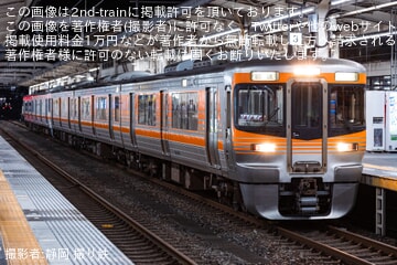 【JR海】大井川大花火大会の開催に伴い313系S編成+V編成の臨時列車が運転