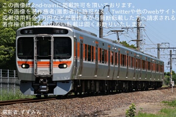 【JR海】315系C113編成が岡崎城下家康公夏まつり花火大会に伴い愛知環状鉄道経由で岡崎まで運転