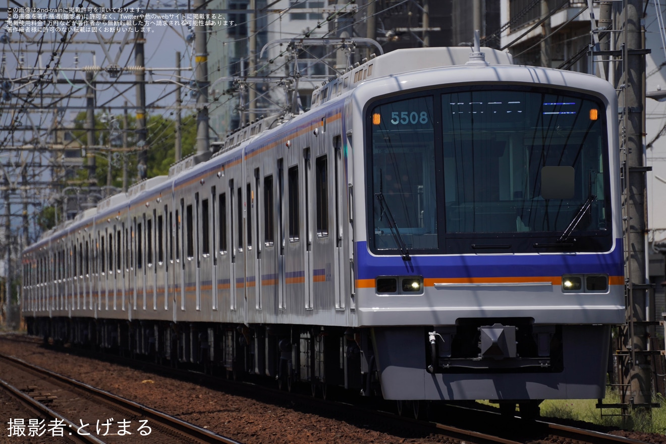【南海】元泉北の5000系5507Fが、南海塗装になって営業運転復帰の拡大写真