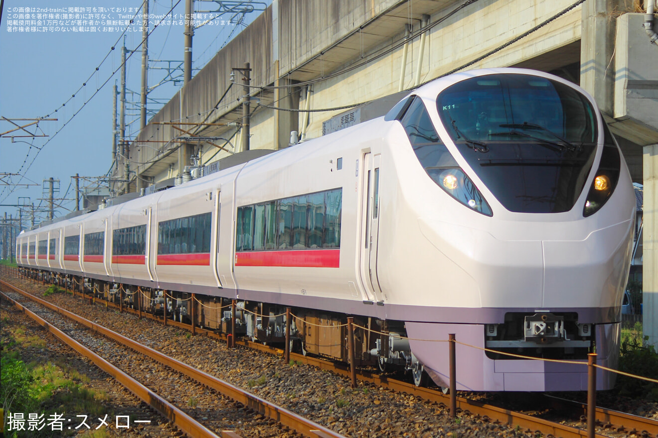 【JR東】E657系K11編成が3年半ぶりに本線走行し郡山総合車両センター出場の拡大写真