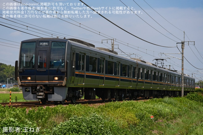 【JR西】207系 Z12編成 網干総合車両所本所出場試運転を不明で撮影した写真