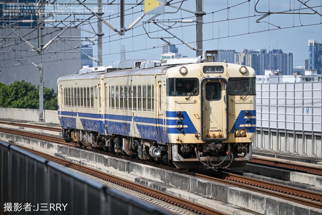 【SRT】キハ40形・キハ48形が北本線で初となる試運転を実施の拡大写真