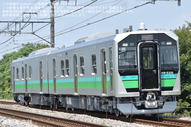 【JR東】HB-E220系HB-E221-7+HB-E222-7が高崎線の本庄へ試運転