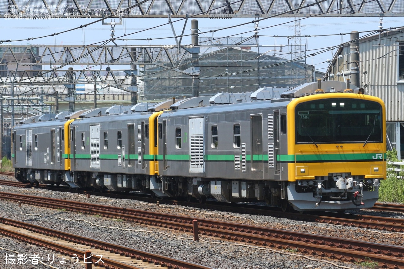 【JR東】GV-E197系TS01編成+GV-E197-102(TS03編成)が再び尾久への拡大写真