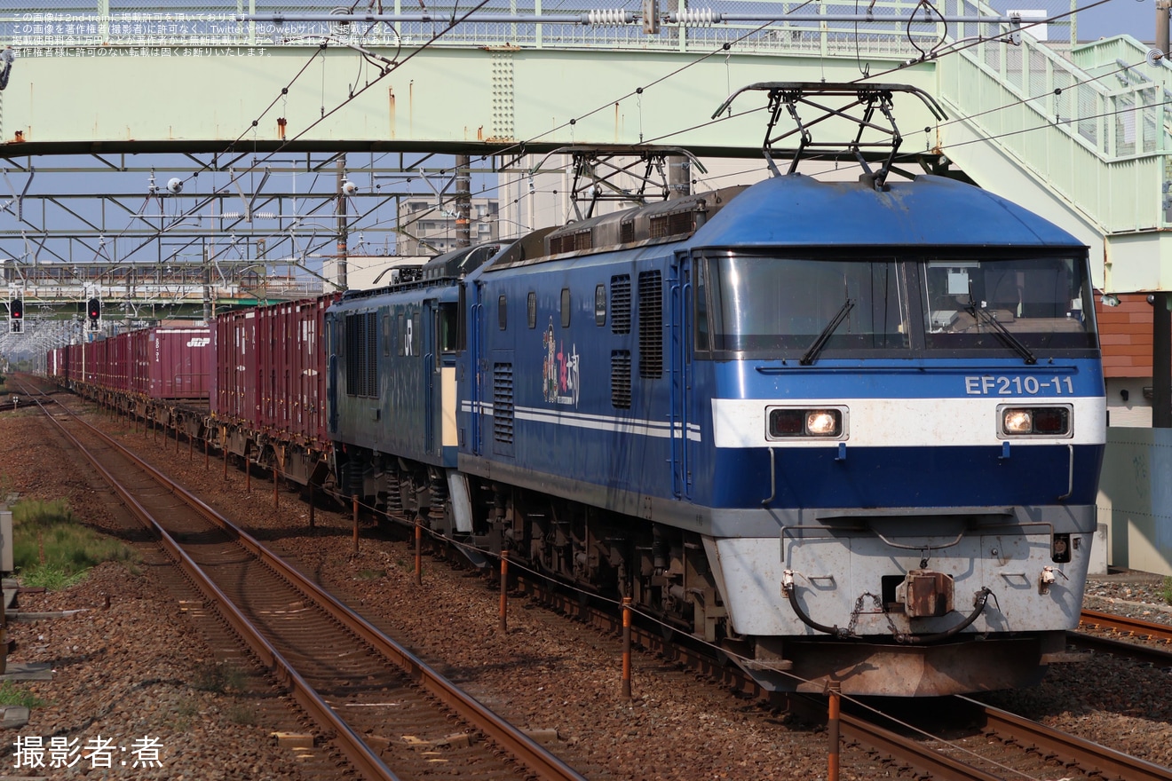 【JR貨】2078レにてEF64-1037が連結の拡大写真