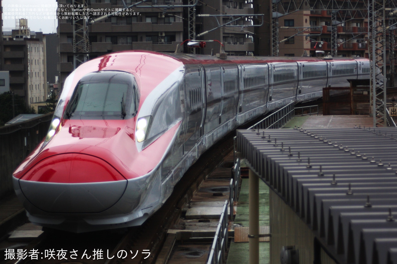【JR東】E6系Z7編成新幹線総合車両センター出場試運転(202508)の拡大写真