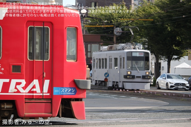 【豊鉄】モ780形782号 真っ白な姿で試運転