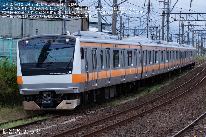 【JR東】E233系0番台青663編成秋田総合車両センター構内試運転