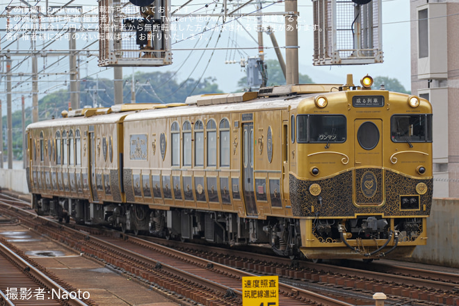 唐津駅で撮影された【JR九】或る列車　唐津線に入線 