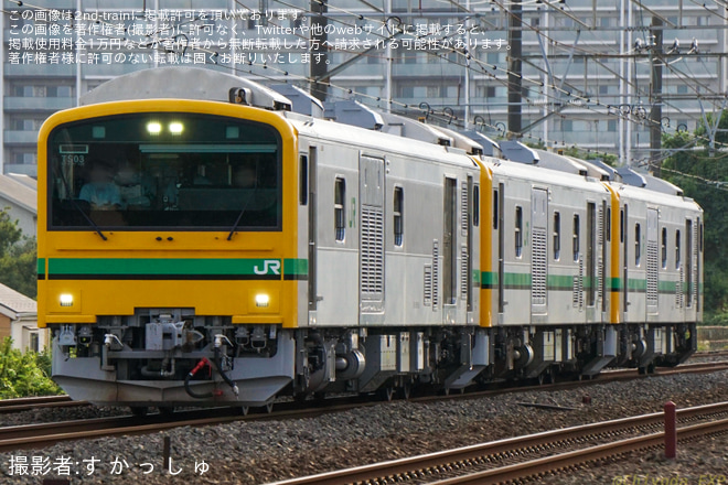 辻堂～藤沢間で撮影された【JR東】E655系お召し列車(復路)運転に伴いGV-E197系3両が運転