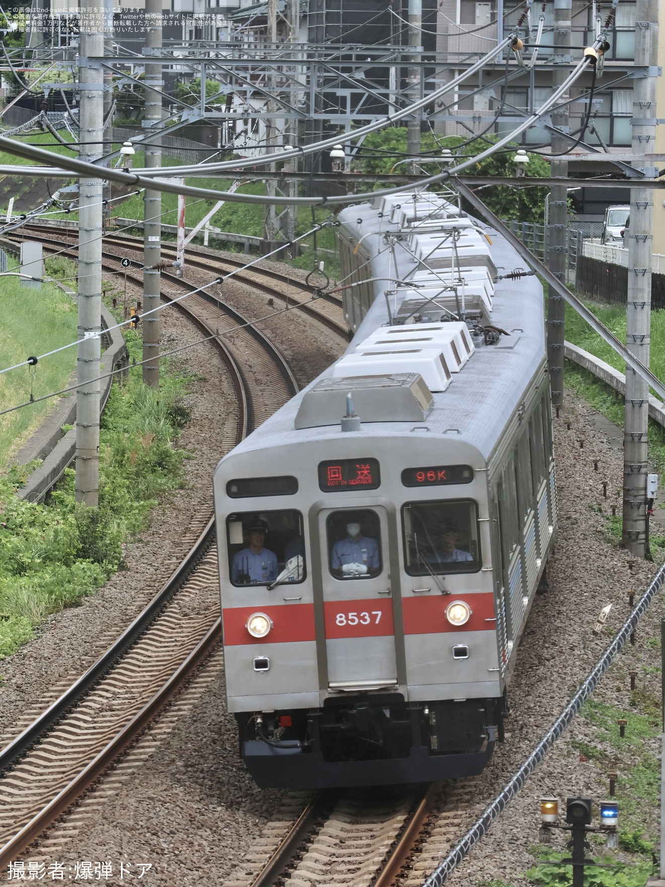 【東急】8500系8637Fが田園都市線にて試運転(20250809)の拡大写真