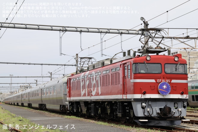 尾久駅で撮影された【JR東】「尾久駅構内カシオペア外観見学会」開催