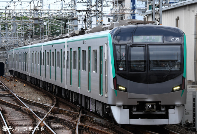 竹田駅で撮影された【京都市交】20系2132F(KS32)烏丸線内試運転
