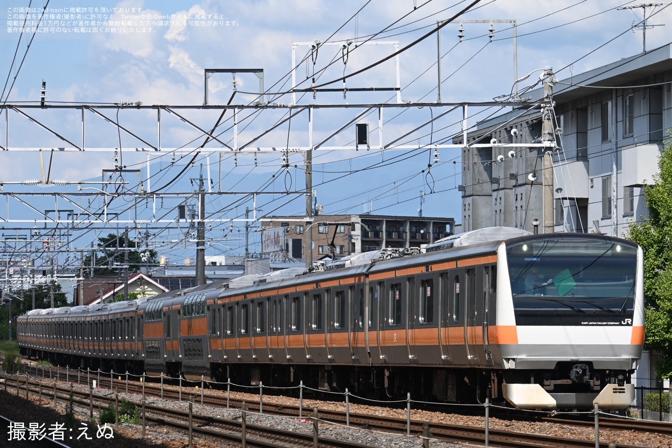 【JR東】E233系0番台トタT8編成2・10号車のVVVFインバータ制御装置が交換かの拡大写真