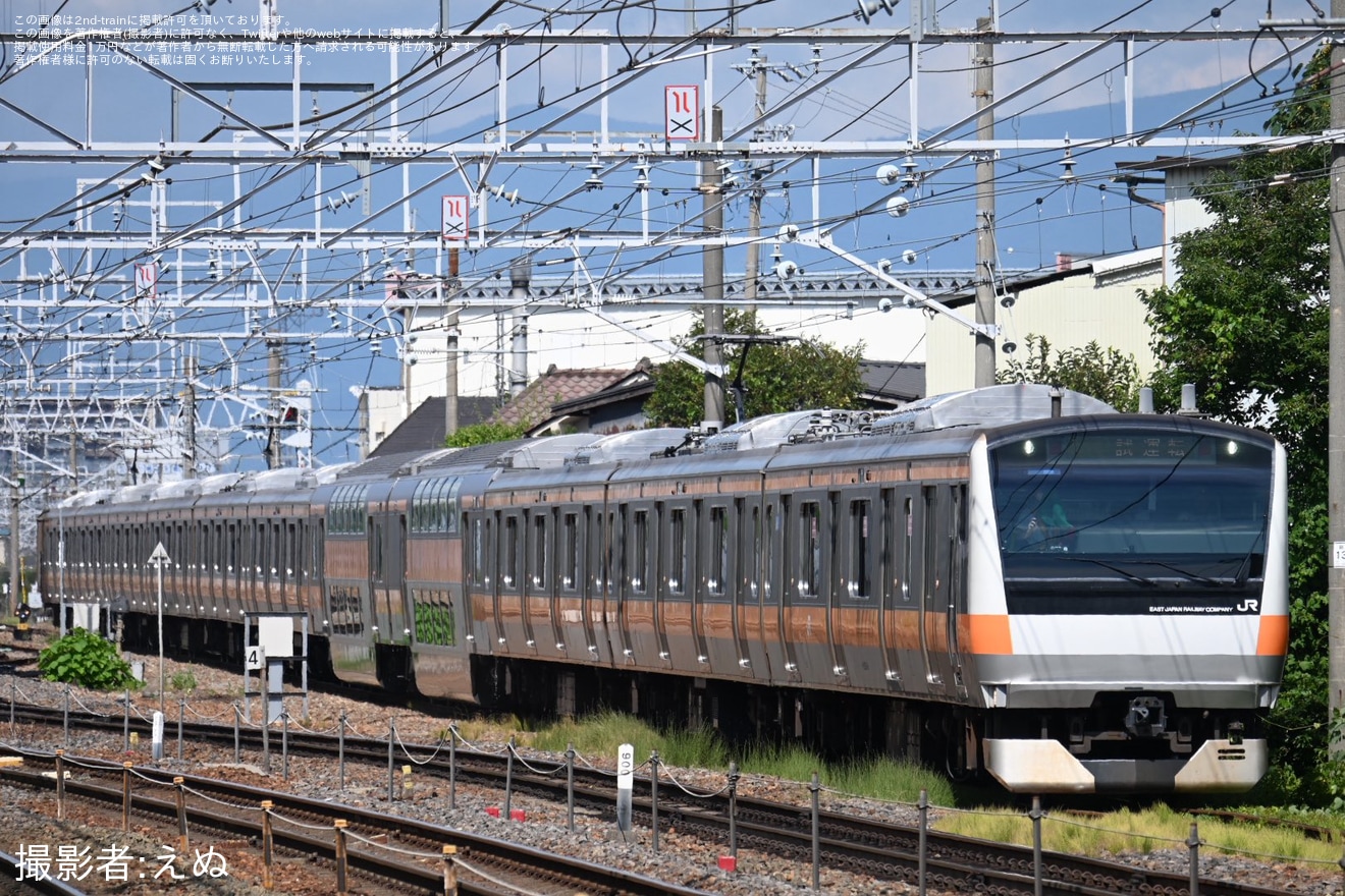 【JR東】E233系0番台トタT8編成2・10号車のVVVFインバータ制御装置が交換かの拡大写真